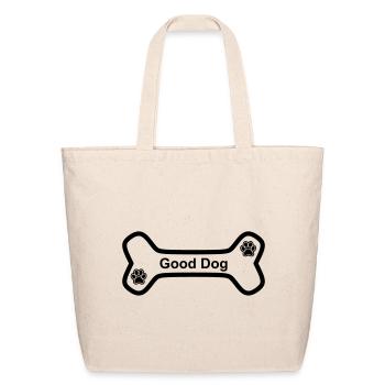 Dog Bone - Eco-Friendly Cotton Tote - natural - Front