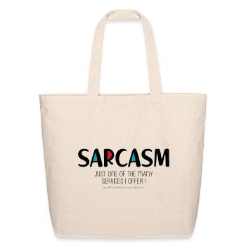 Sarcasm - Eco-Friendly Cotton Tote - natural - Front