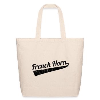 French Horn - Eco-Friendly Cotton Tote - natural - Front
