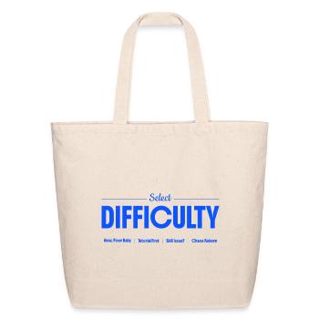 Select Difficulty Gaming  - Eco-Friendly Cotton Tote - natural - Front