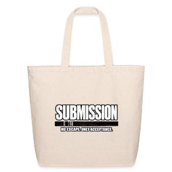 SUBMISSION | BJJ Black Belt Typography - Eco-Friendly Cotton Tote - natural - Front
