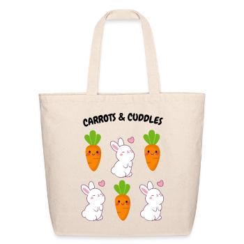 CARROTS_-_CUDDLES - Eco-Friendly Cotton Tote - natural - Front