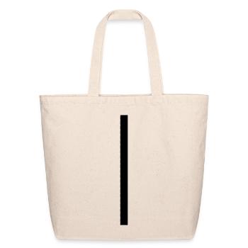 Sectioned Stripe - Eco-Friendly Cotton Tote - natural - Front