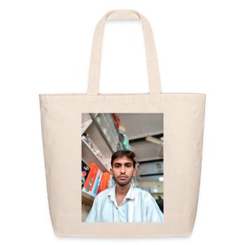 Urban Portrait Light Blue - Eco-Friendly Cotton Tote - natural - Front