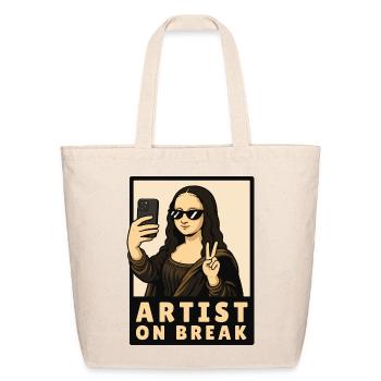 Artist on Break - Eco-Friendly Cotton Tote - natural - Front