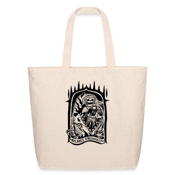 Gothic Tombstone Demon Night - Eco-Friendly Cotton Tote - natural - Front