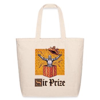 Sir Prize Knight Gift - Eco-Friendly Cotton Tote - natural - Front