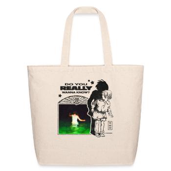 Midnight Echoes Collage - Eco-Friendly Cotton Tote - natural - Front