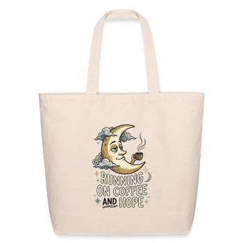 Moonlit Coffee and Hope - Eco-Friendly Cotton Tote - natural - Front