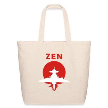 Zen Sun - Eco-Friendly Cotton Tote - natural - Front