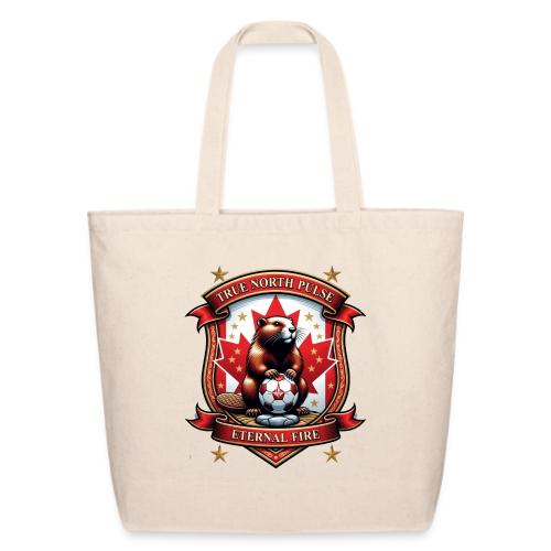 Canada Beaver Crest T-Shirt, Pride Badge Gift - Eco-Friendly Cotton Tote