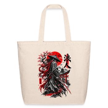 Ronin Under Red Sun - Eco-Friendly Cotton Tote - natural - Front