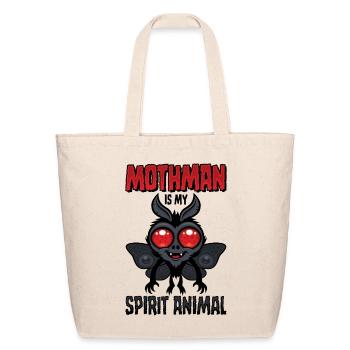Mothman Is My Spirit Animal - Eco-Friendly Cotton Tote - natural - Front