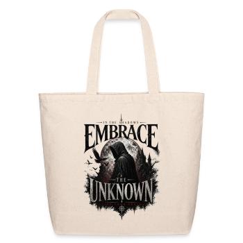 Embrace the Unknown: In Shadows - Eco-Friendly Cotton Tote - natural - Front