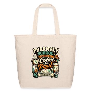 Pharmacy School Coffee Panic - Eco-Friendly Cotton Tote - natural - Front