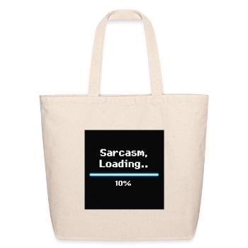 Sarcasm - Eco-Friendly Cotton Tote - natural - Front