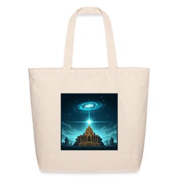 Cosmic Temple of Light - Eco-Friendly Cotton Tote - natural - Front