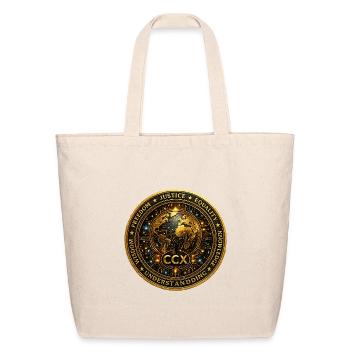 CCX Global: Freedom and Knowledge - Eco-Friendly Cotton Tote - natural - Front
