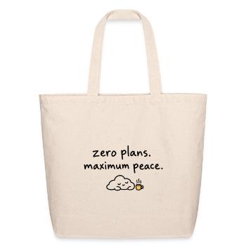 Midnight Coffee Glow Silhouette - Eco-Friendly Cotton Tote - natural - Front