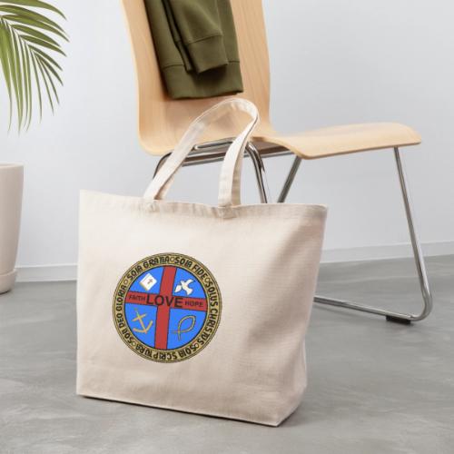 Five Solas Faith Hope Love Shirt–Christian Symbols - Eco-Friendly Cotton Tote