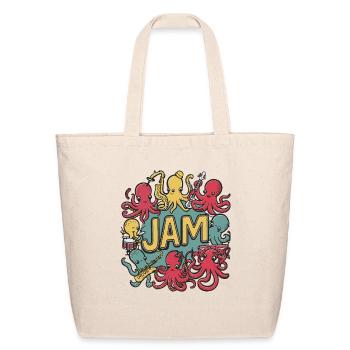 Octopus Jam - Eco-Friendly Cotton Tote - natural - Front