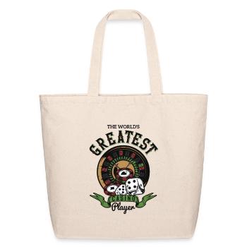 Casino Player Greatest Funny - Eco-Friendly Cotton Tote - natural - Front
