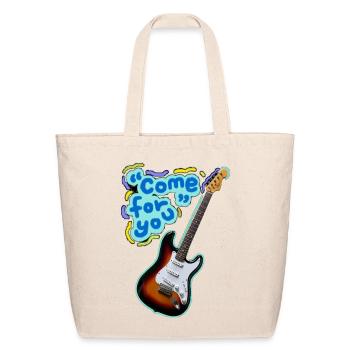 Neon Guitar Come For You - Eco-Friendly Cotton Tote - natural - Front