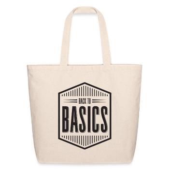 Back to Basics - Eco-Friendly Cotton Tote - natural - Front