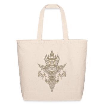 Ornate Golden Guardian Armor - Eco-Friendly Cotton Tote - natural - Front