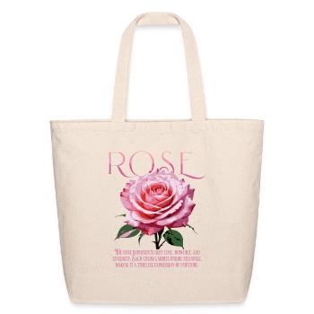 Oh my Rose - Eco-Friendly Cotton Tote - natural - Front
