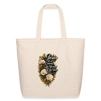Jesús Es el Camino, la Verdad y la Vida – Juan 14: - Eco-Friendly Cotton Tote - natural - Front