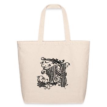 Medieval Core Medieval Initials Castle Core - Eco-Friendly Cotton Tote - natural - Front