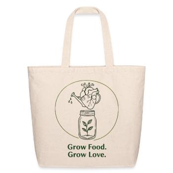 Ecological gardening sustainable farming plant  - Eco-Friendly Cotton Tote - natural - Front