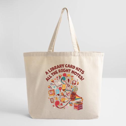A Library Card Hits All the Right Notes - Eco-Friendly Cotton Tote