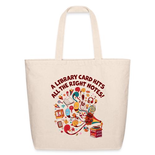 A Library Card Hits All the Right Notes - Eco-Friendly Cotton Tote