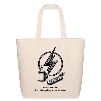 Plot Twist T-Shirt | Sarcastic New Year resolution - Eco-Friendly Cotton Tote - natural - Front