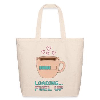 Coffee Loading… - Eco-Friendly Cotton Tote - natural - Front