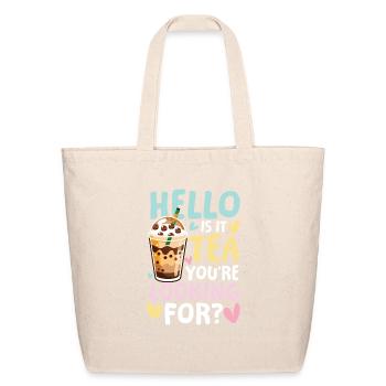 Is it tea you’re looking for for a Bubble tea - Eco-Friendly Cotton Tote - natural - Front