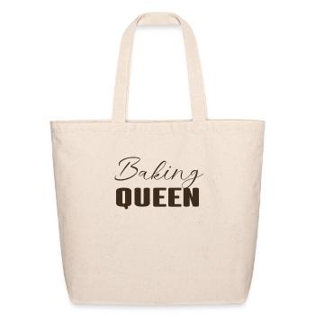 Baking queen - baking lover - Eco-Friendly Cotton Tote - natural - Front
