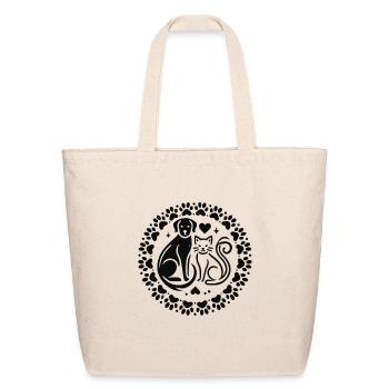 minimalist pet - Eco-Friendly Cotton Tote - natural - Front