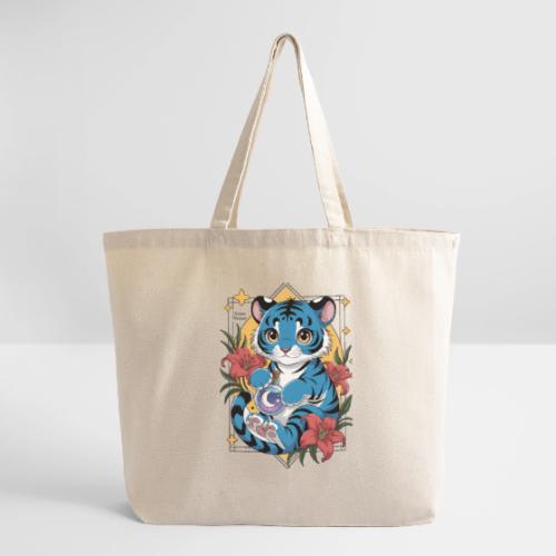 Mystic Blue Tiger Anime Potion Design – Cute tiger - Eco-Friendly Cotton Tote