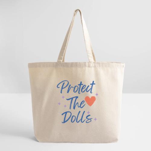Protect The Dolls | Heart & Stars Typography - Eco-Friendly Cotton Tote