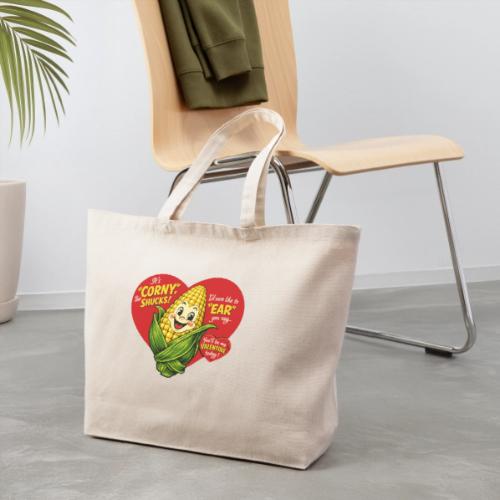 Corny Valentine T-Shirt - Eco-Friendly Cotton Tote