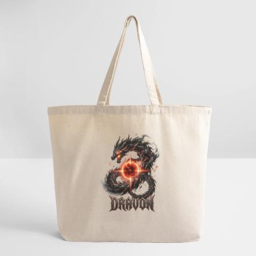 Dravon Fire Dragon Dark Fantasy Graphic T-Shirt - Eco-Friendly Cotton Tote