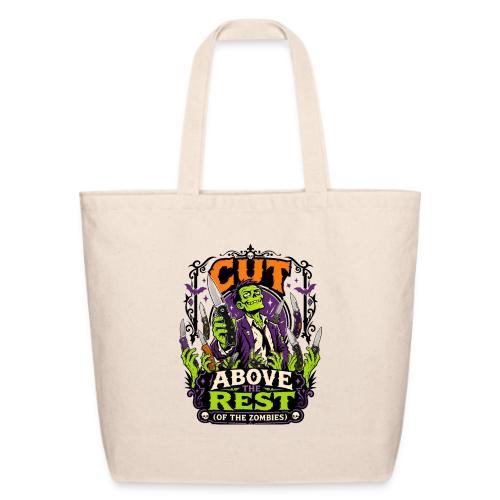 Cut Above The Rest Zombie Pocket Knife Halloween - Eco-Friendly Cotton Tote