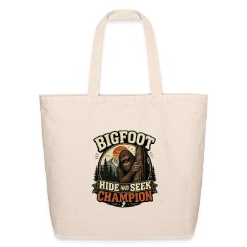 Bigfoot Hide and Seek Champion - Eco-Friendly Cotton Tote - natural - Front