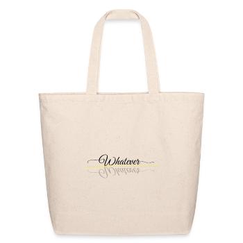Whatever - Eco-Friendly Cotton Tote - natural - Front