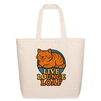 Live Lounge Loaf - Eco-Friendly Cotton Tote - natural - Front