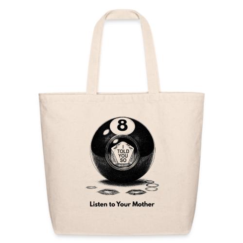 Sarcastic Mom T-Shirt Magic 8-Ball Oracle - Eco-Friendly Cotton Tote