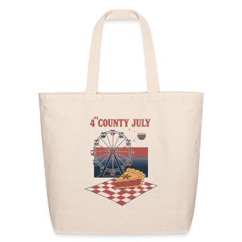 Retro 4th of July County Fair - Eco-Friendly Cotton Tote - natural - Front